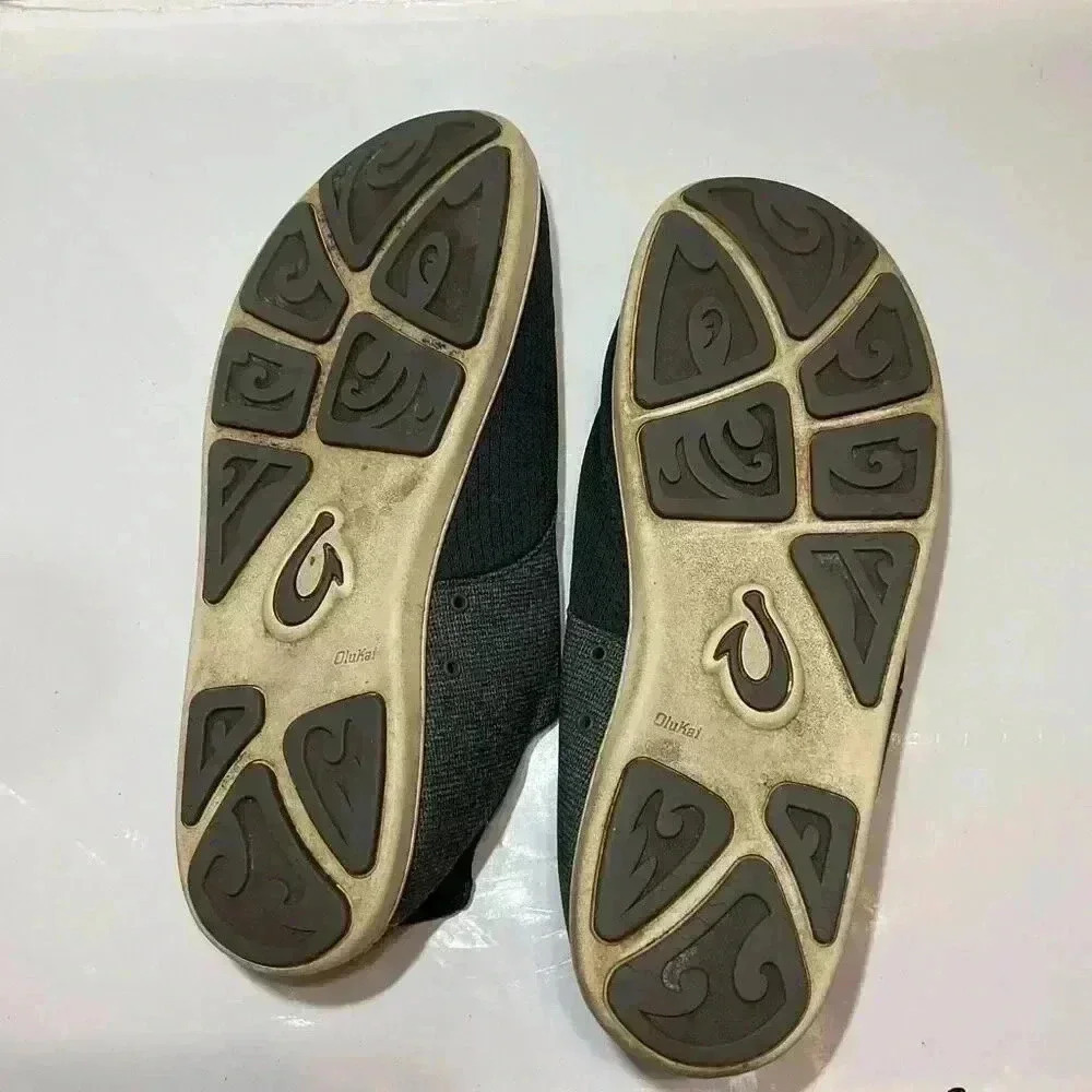 Olukai Nohea Moku Men’s Boat Shoe, color Dark Shadow Size 13 - Picture 4 of 8